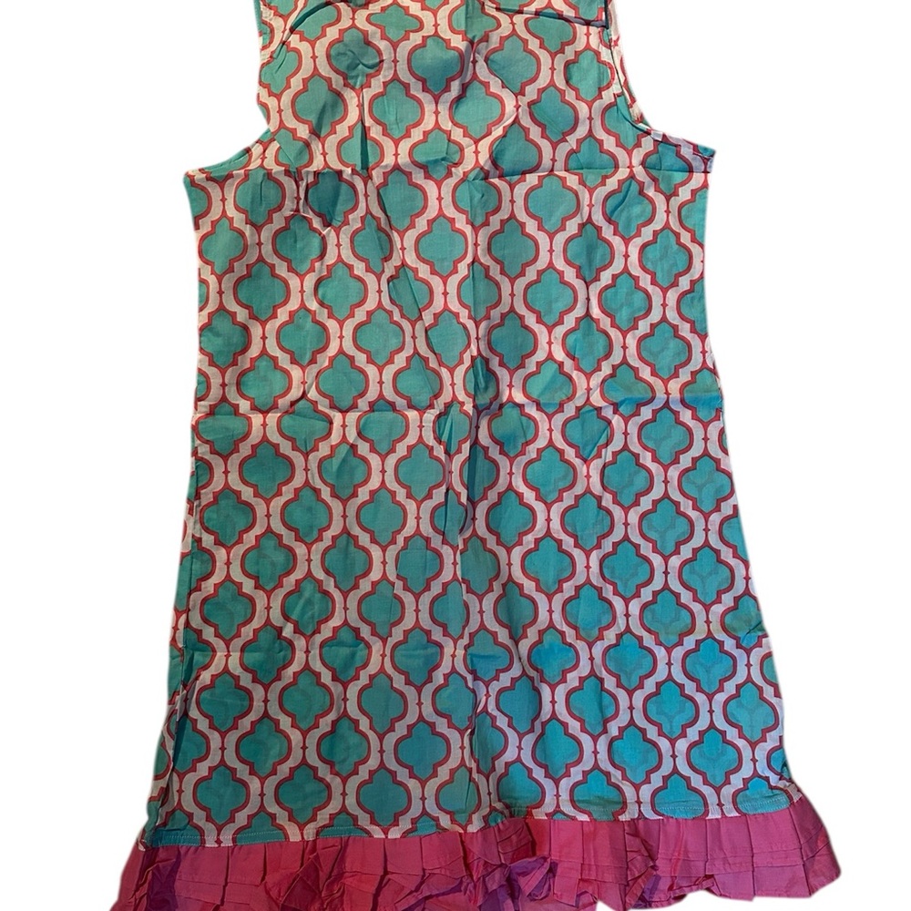 Malabar Bay Colorful Geometric Pattern Summer Dress - Picture 3 of 3